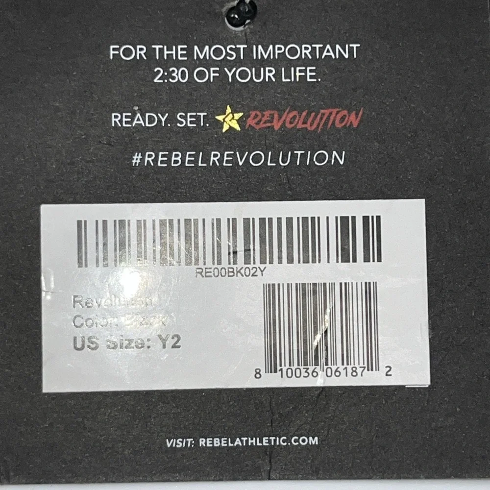 Rebel Athletic Revolution Cheer Shoe Bag Black Red Gold Mesh‎ RE00BK02Y NWT